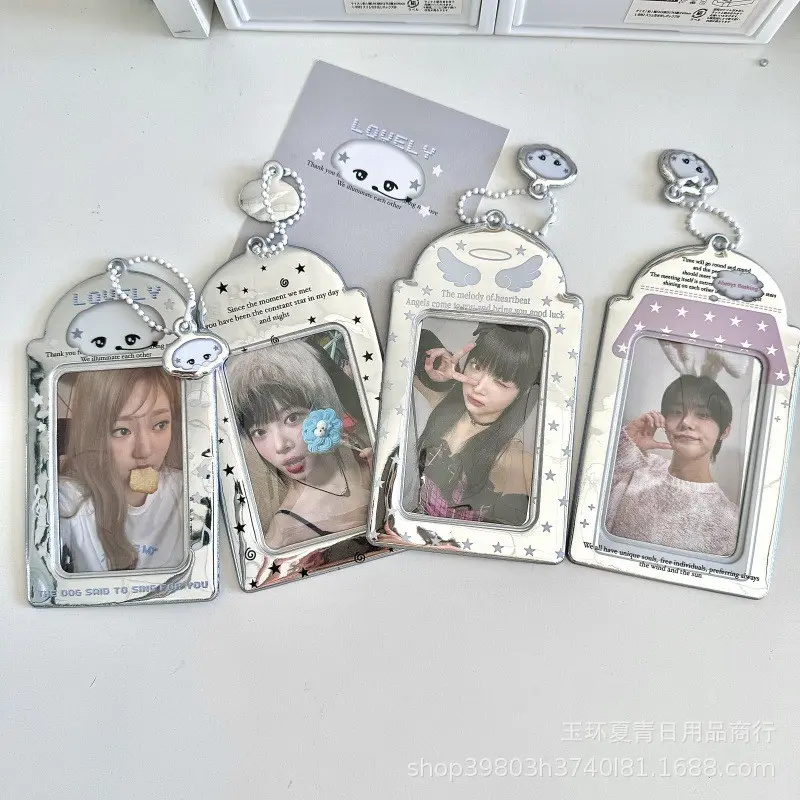 [Totori] Silver Polka Star series photocard holder Cardholder KPOP PC holder Penyimpanan Kartu Name Tag