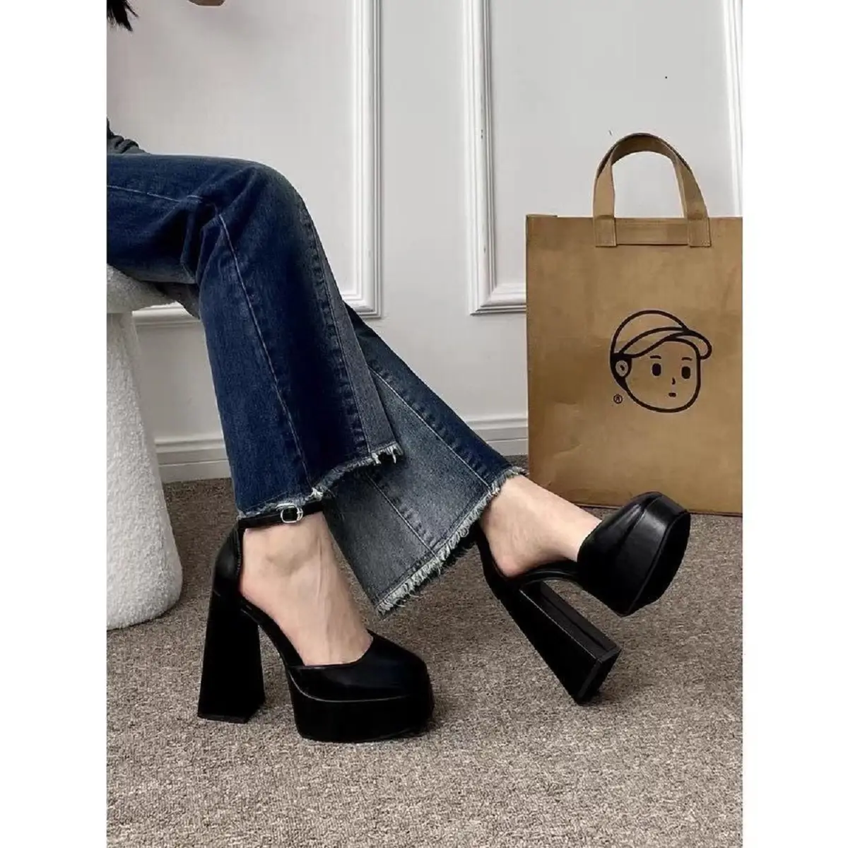 GIÀY CAO GÓT  12CM  NỮ SIÊU PHẨM MỚI CHO CHỊ EM ĐI TIỆC Shoes Đế Cao giaycaogot call