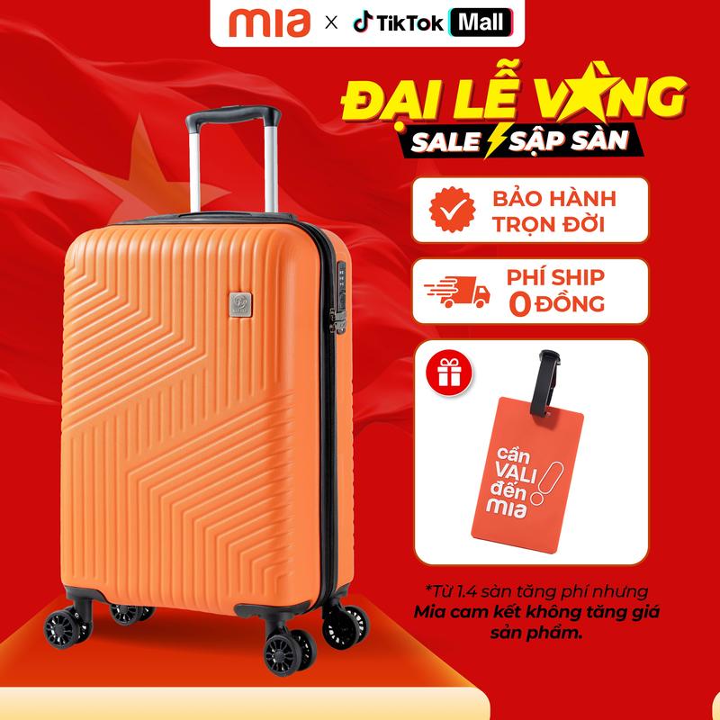 [ RẺ CHẤN ĐỘNG ] VALI Larita Nolan MG0124 size 20 Vali kéo du lịch Chất liệu nhựa ABS cứng cáp, bền bỉ, hạn chế trầy xước,Khoá số TSA chuẩn HOA KỲ - Vali MIA MIỄN PHÍ BẢO HÀNH TRỌN ĐỜI.