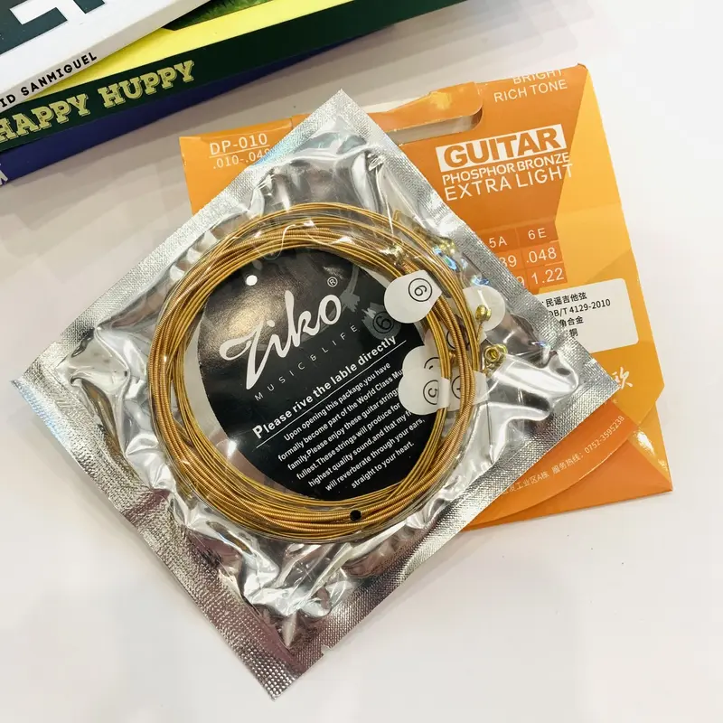 Bộ 6 dây guitar sắt Acoustic Ziko Phospho Brozone các cỡ 10,11,và 12 4