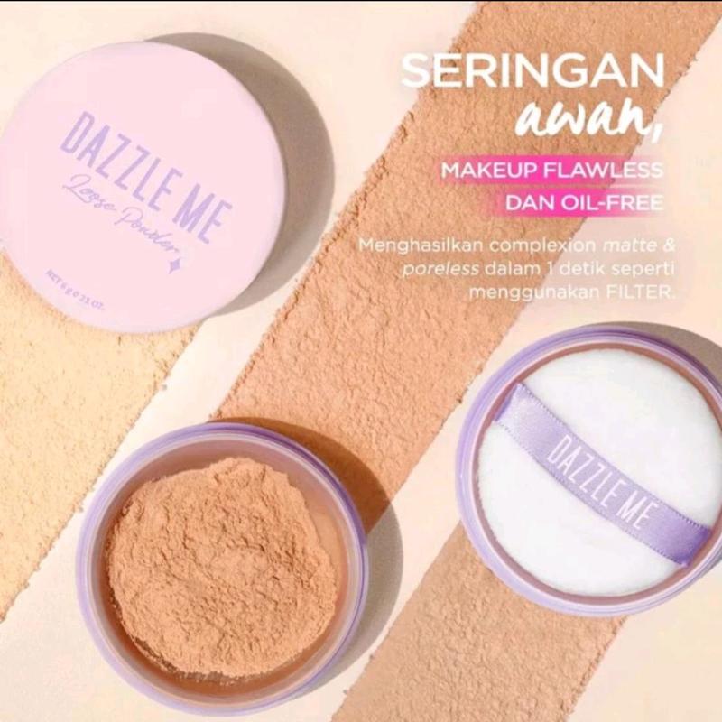 DAZZLE ME Always Setting Loose Powder / Bedak Tabur DAZZLE MEE Kontrol Minyak Tahan Lama 1