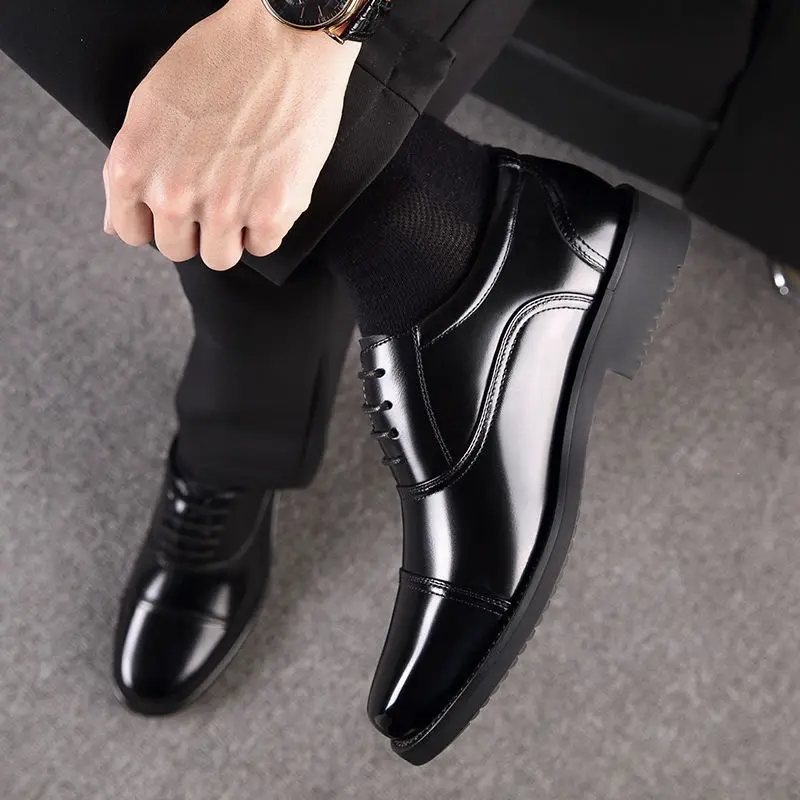 Cowhide Business Formal Wear Leather Shoes Men's Leather Men's Shoes Breathable Shoes Men's Shoes