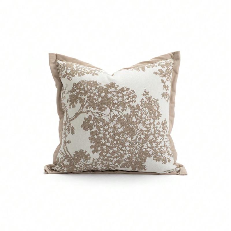 Tree Print Cushion Cover without Filler, 1 Count Square Throw Pillocase, Household Decoration Supplies for Home Living Room Sofa Bedroom 5
