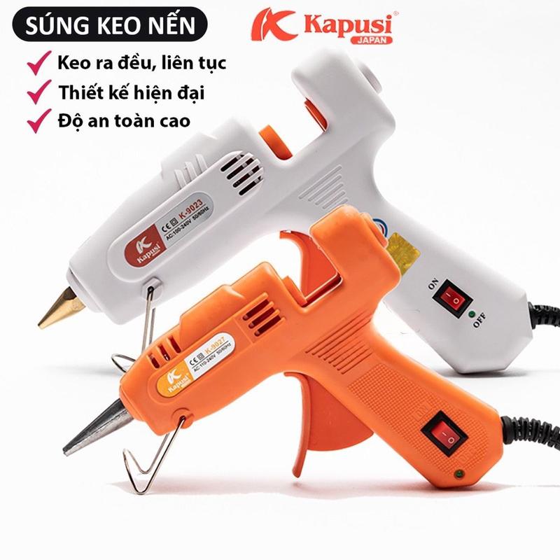 Dụng cụ bắn keo nến silicon cầm tay Kapusi Japan, súnɡ máy bắn keo nến 60W, 20W súnɡ bắn keo nến to, nhỏ chất lượng tốt