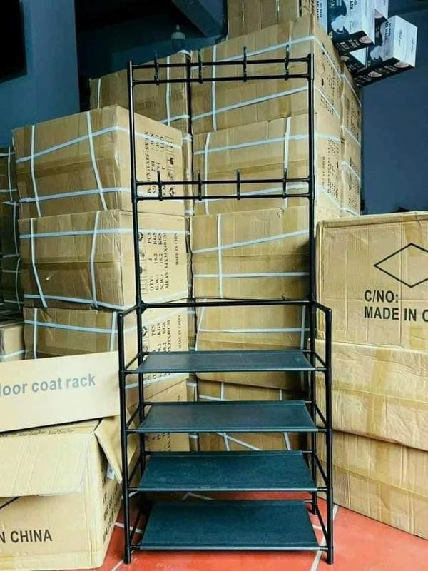  Kệ Để Giày Dép Kệ Giày Dép 4 Tầng Thép Sơn Tĩnh Điện Có Móc Treo Chắc Chắn - Hàng Nhập Khẩu Nội Địa Cao Cấp Loại 1 
