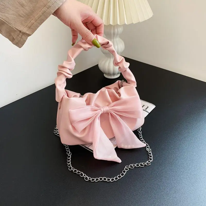 New Trend Fashion Sweet Girl Bow Handbag Crossbody Bag