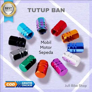 Jull Bike Shop Tutup Pentil Sepeda Cop Ban Biasa Motor Mobil Pompa Roda Posh MTB Lipat bmx Aluminium Alloy 1PCS Best Seller Outdoor Outdoor