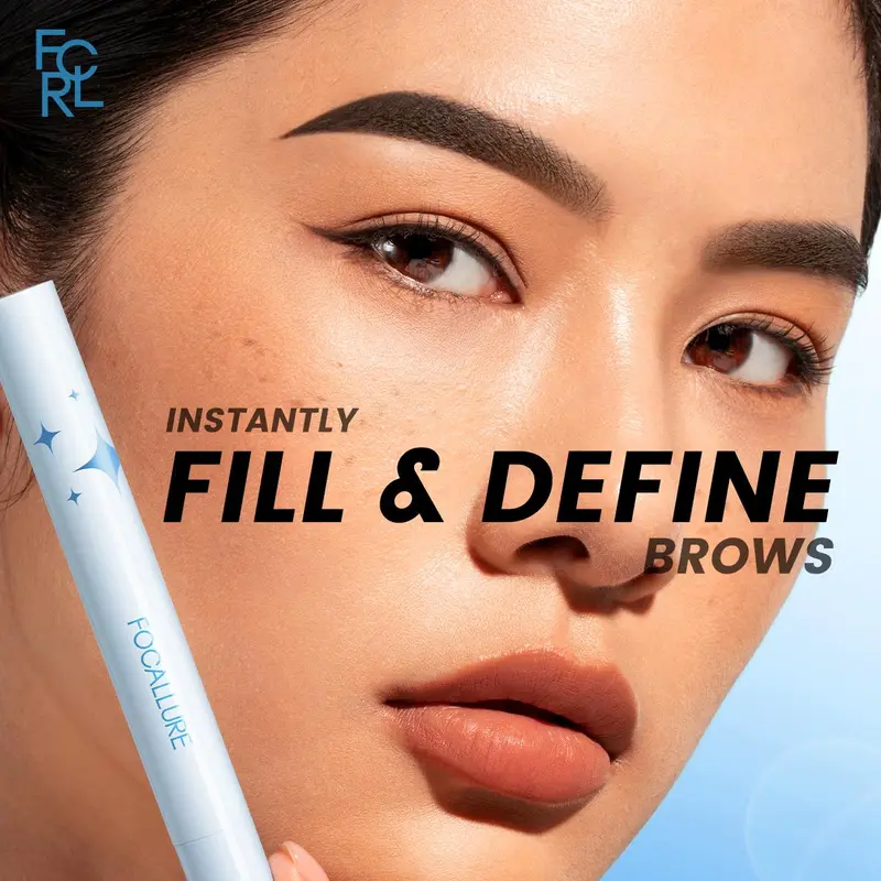 FOCALLURE Pro-stay No Smudge 3D Eyebrow Pomade Alis Lasting Cream 2-In-1 Black Brown Coffee Dark Waterproof 3