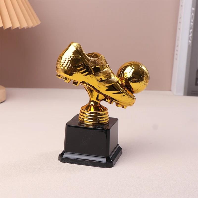 Model European Football Golden Boot Award Trophy Plastics Football Match Soccer Fans Souvenir Cup Excellent Player Award Competition Honor Football Shoe Award Home Decor 3