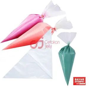 CJ Plastik Segitiga Pipping Bag Contong Buttercream Isi 10 Lembar