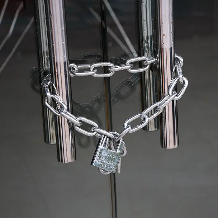 Glass Door Lock Shop Door Lock Motorcycle lock anti theft lock Bicycle Lock Chain with lock chain