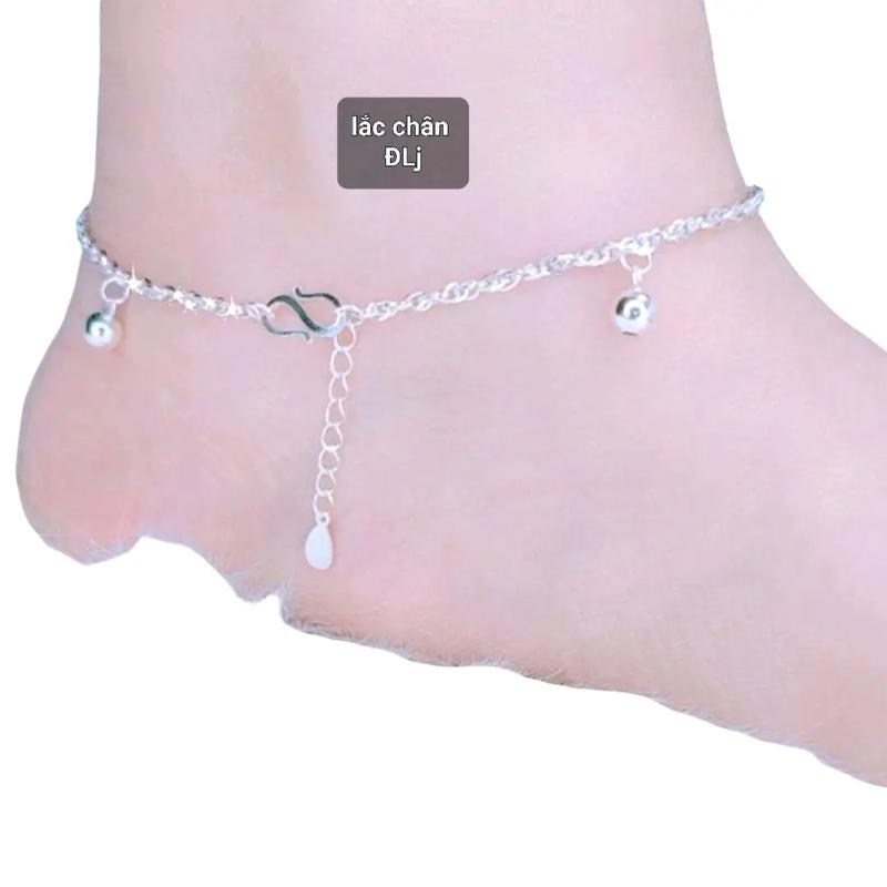 lắc chân soắn bi 066 ts định loan tốt đẹp thanh lịch sinh nhật cho nữ đeo Len Hoa Voi Sen Hoa Sen