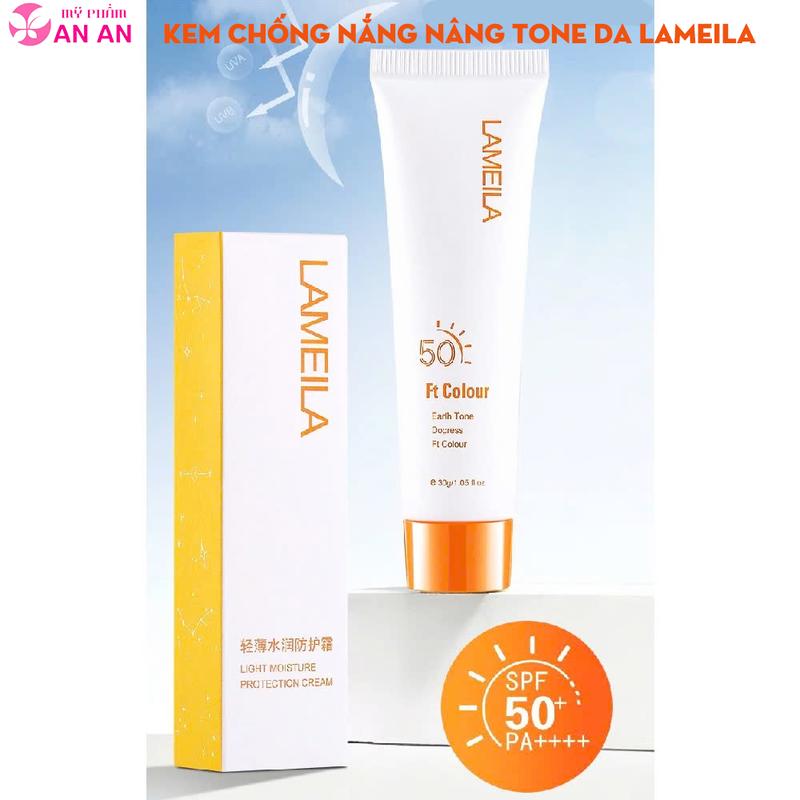 Kem Chống Nắng Nâng Tone Cho Da Khô, Da Dầu Mụn, Bảo Vệ Da Nhạy Cảm, Chống Tia UV LAMEILA 30G