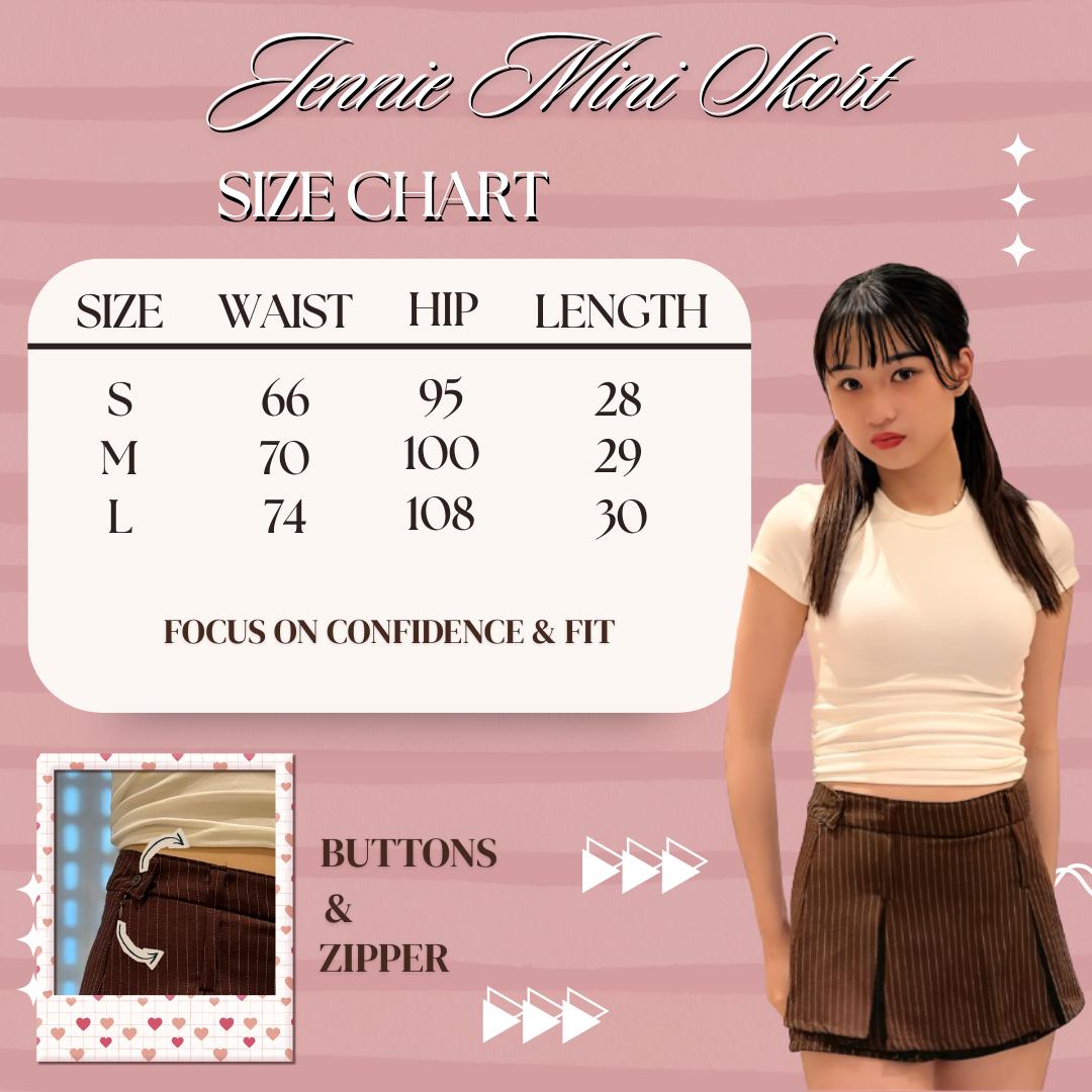 SVELTES | JENNIE - MINI SKORT | Rok Celana | Bawahan Pakaian Kasual | Petite Size | Size Kecil SVELTES | JENNIE - MINI SKORT | Rok Celana | Bawahan Pakaian Kasual | Petite Size | Size Kecil