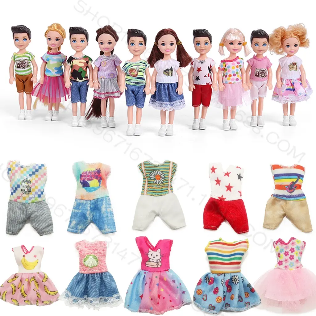5 Inch Kelly Clothes Barbie Doll Clothes Chelsea Christmas Clothes