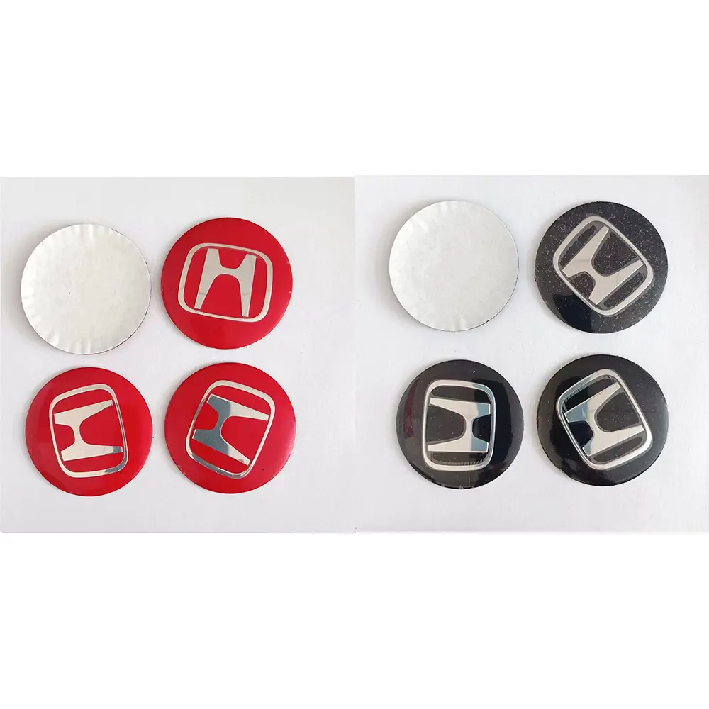 4pcs/lot 56mm Honda Logo Car Wheel Center Hub Cap Sticker Cover Cycle Racing Auto Emblem Sticker