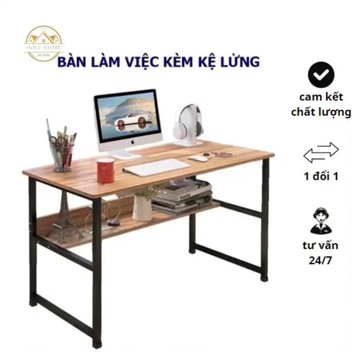 BÀN LÀM VIỆC HỌC TẬP, CHÂN SẮT SƠN TĨNH ĐIỆN. MĂT GỖ MDF PHỦ MEGAMIN CHỐNG ẨM bàn _
