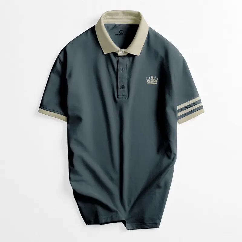 Áo Thun Polo Nam cổ bẻ CROWN, Chất vải Cá Sấu cao cấp chuẩn form 1