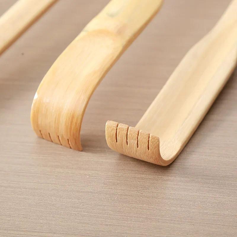 Product Introduction of 2Pcs Durable Bamboo Massage Tool for Back Scratching, Wooden Body Roller-type Massage Tool, for Scratching Itches All By Yourself. 3