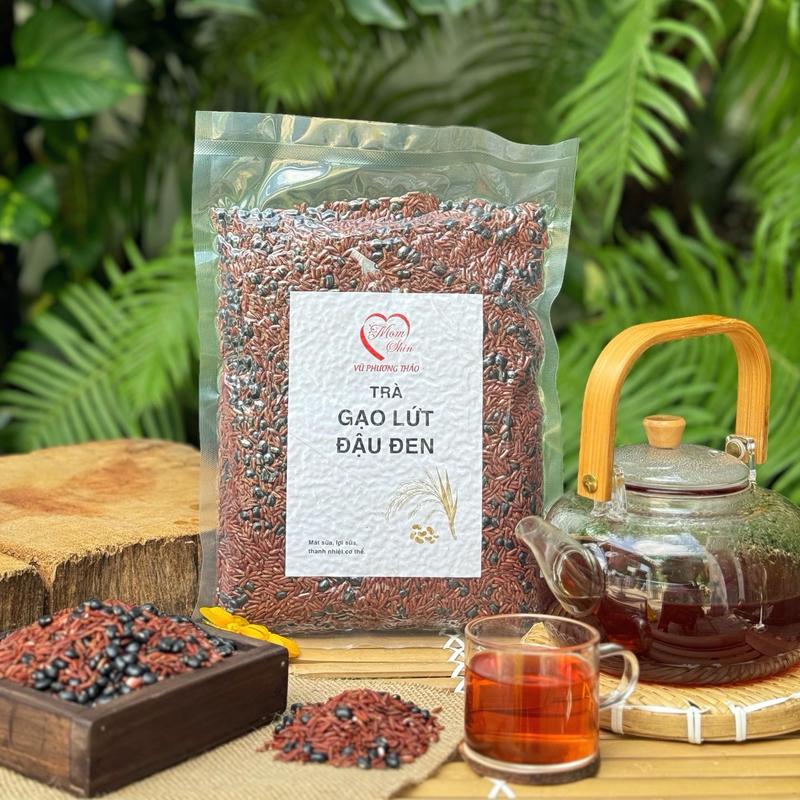 MOM SHIN | Trà Gạo Lứt & Đậu Đen Xanh Lòng Rang Sẵn, Gói 1Kg (1000g), Shop Mẹ Shin Gin, Vũ Phương Thảo, Tùy Theo Vùng Còn Là Nước Trà, Nước Chè, Tea 3
