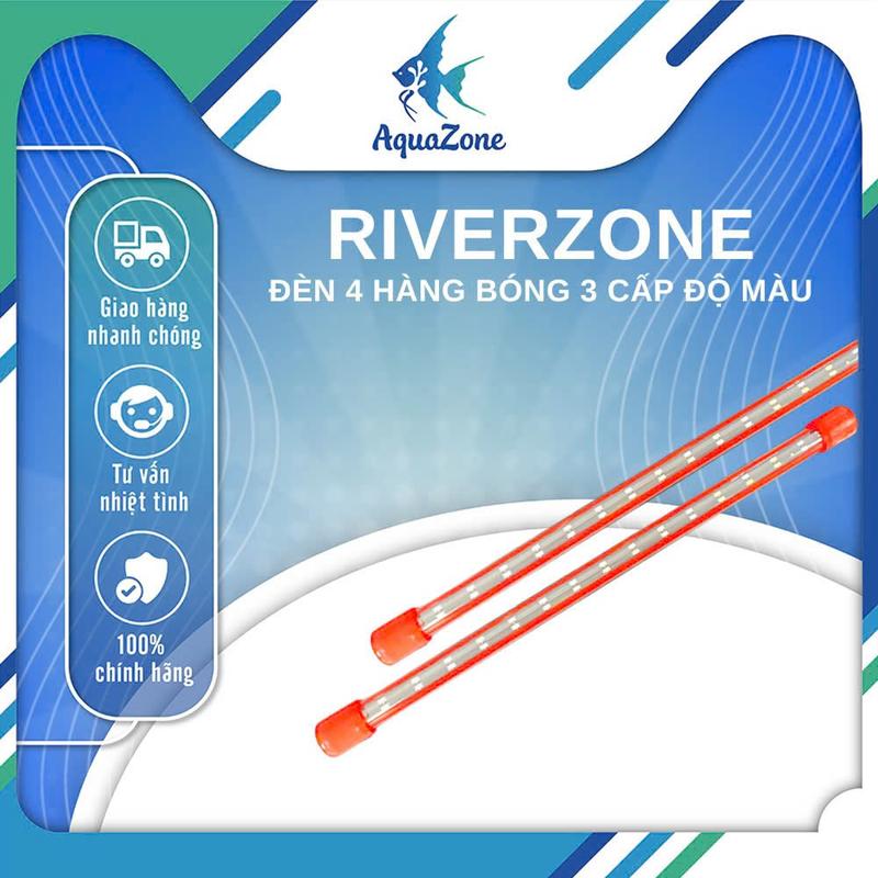 Riverzone Đèn LED Riverzone RQH T8 KINTONS 3 chế độ màu độc đáo cho hồ cá cảnh và thủy sinh chất liệu thủy tinh cao cấp chống thấm nước