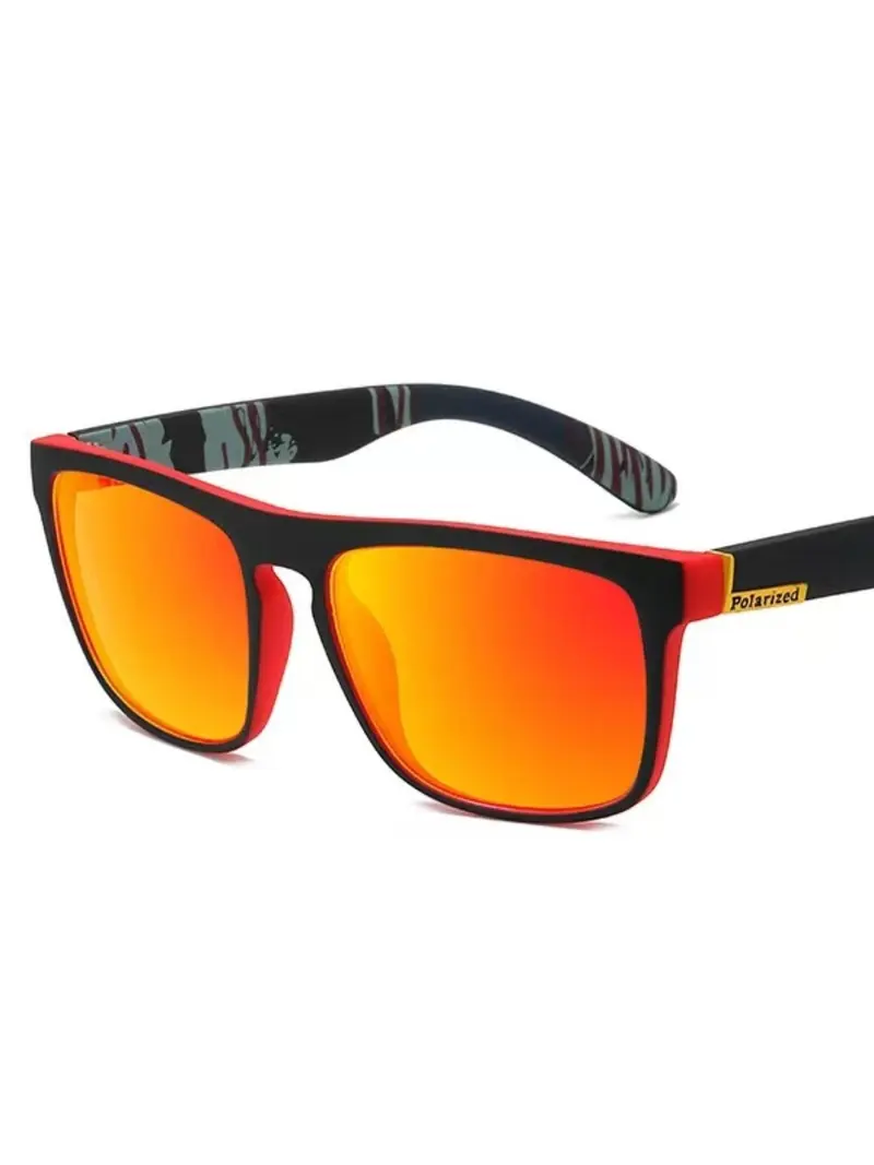 Simple Lightweight Men's Black Polarized Sunglasses for Everyday