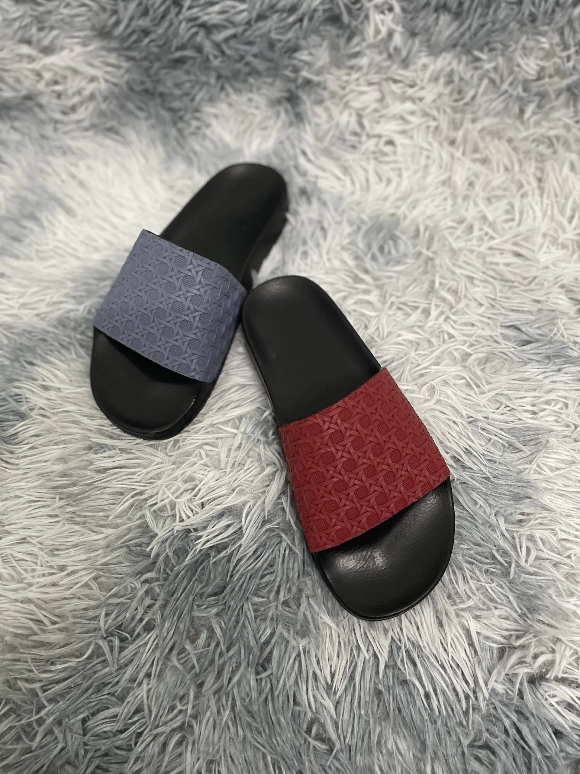 Dép nam nữ  VÂN TỔ ONG  2 MÀU  ĐỎ ĐÔ +XÁM  XANH độc lạ  phom unisex gọn 34-45 bảo hành 3 tháng