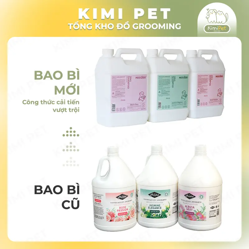 Sữa tắm chuyên dụng spa chó mèo Moodao gội xả 2in1 siêu thơm siêu giữ mùi (100ml) 4