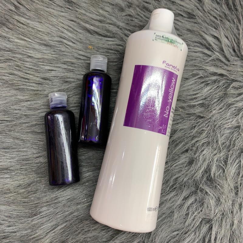 Dầu gội tím Fanola No Yellow giữ màu dành cho tóc tẩy nhuộm màu thời trang 100ml / 1000ml