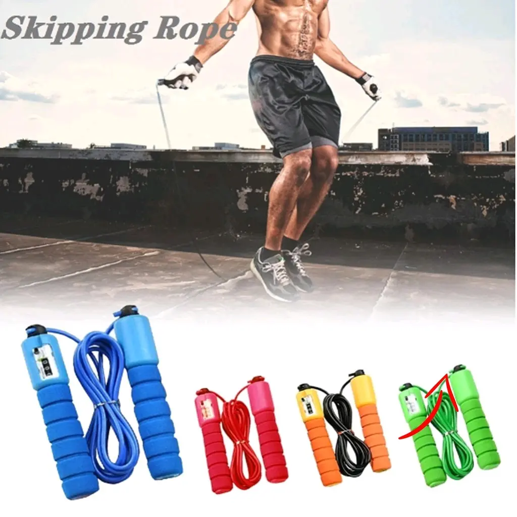 Tali Skipping / Lompat Tali Olahraga Dengan Penghitung Angka Otomatis