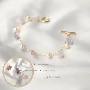 Gemstone Wire Bracelet / Customized Size/ Customized Color