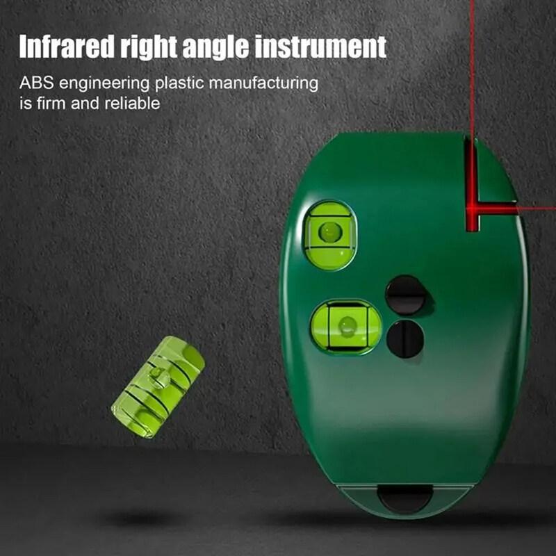 90° Right Angle Infrared Laser Level Horizontal Line Mouse Level ...