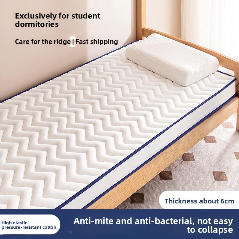 Nệm dày, cho giường đơn ký túc xá sinh viên, nệm mềm, thích hợp cho giường tầng, đồ dùng cần thiết cho trường học, có thể gập lại, làm bằng tấm trải tatami