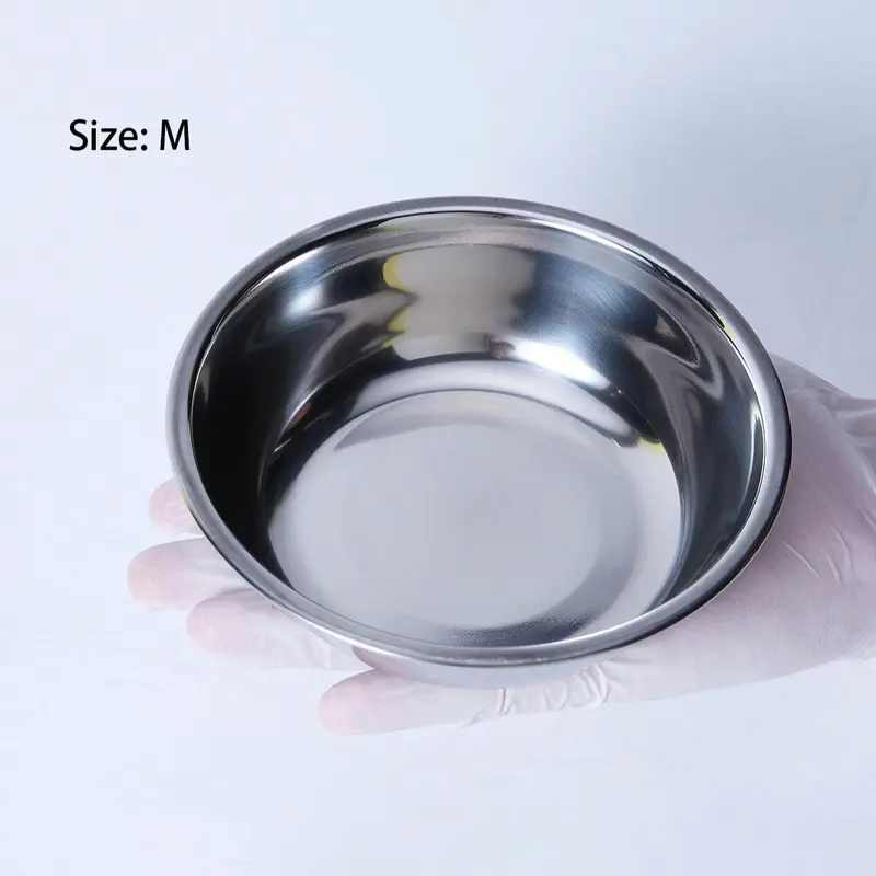 Stainless Steel Pet Feeding Bowl, 1 Count Pet Water Drinking & Food Bowl, Pet Supplies for Dog & Cat 4