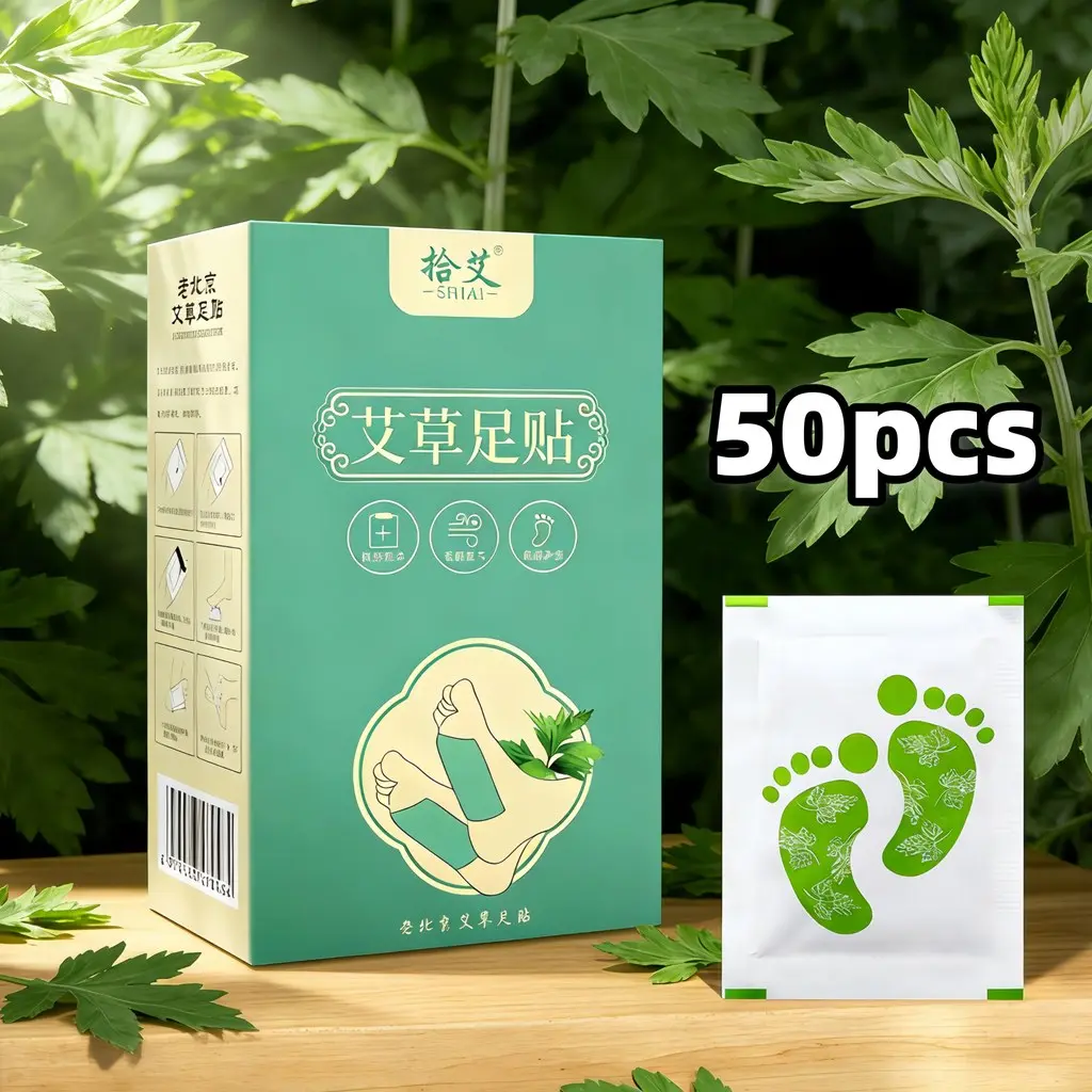 50pcs Koyo Kaki Detox Foot Patch Itsuki Kenko Foot Patch Detox Kaki Relief Kelelahan