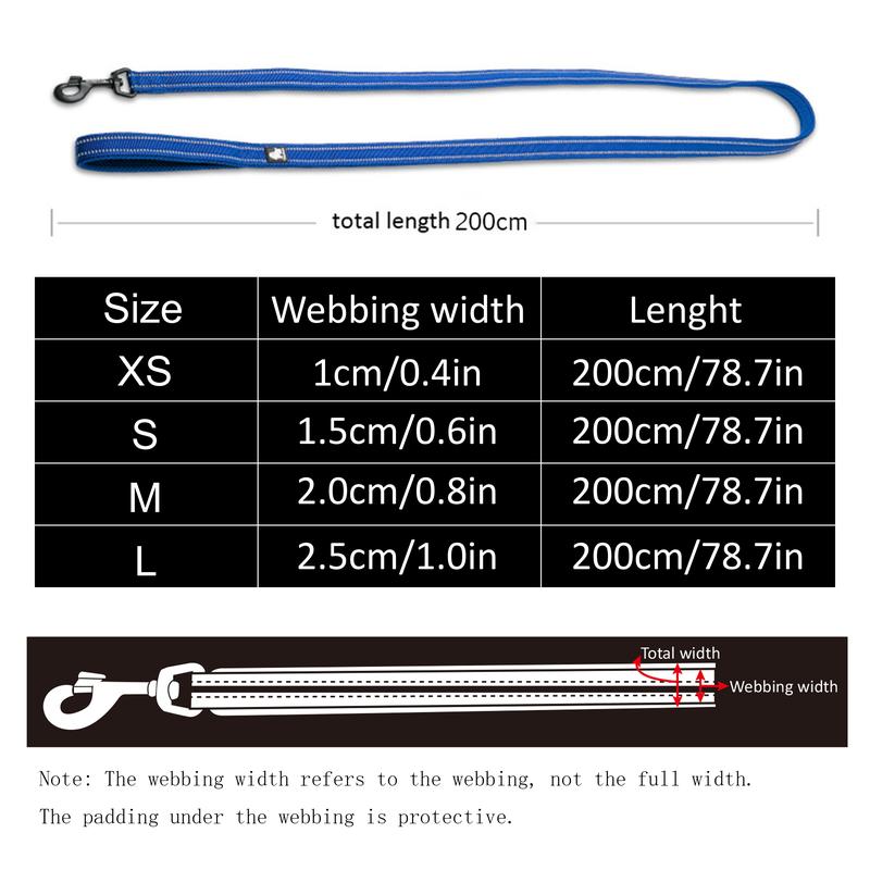 Product Introduction of Truelove Soft Pet Leash Reflective Nylon Mesh Padded Puppy Large Dog or Cat Walking Training 11 Color 200cm TLL2112 Dropshipping 11