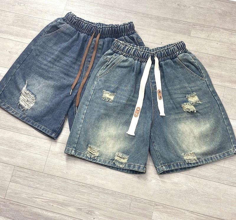 Quần Jean Ngố Nữ Cạp Cao Lưng Thun Bigsize đến 78Kg Chất Vải Cao Cấp Phong Cách Trẻ Trung Năng Động Màu Xanh Nhạt Xanh Đậm Kiểu Dáng Ngang Đầu Gối