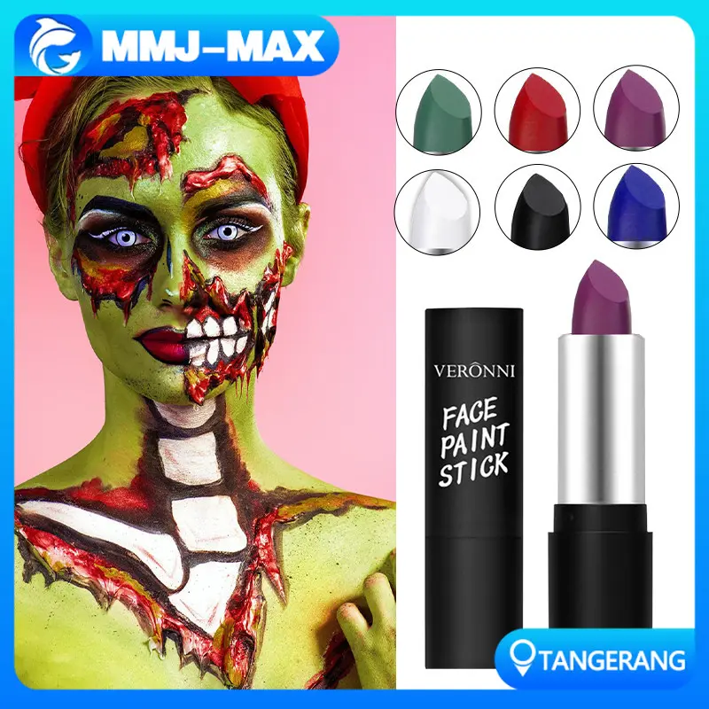 Cat Wajah Badan Tahan Air Face Painting Untuk Halloween Sepak Bola Makeup Tahan Lama Mudah Dicuci