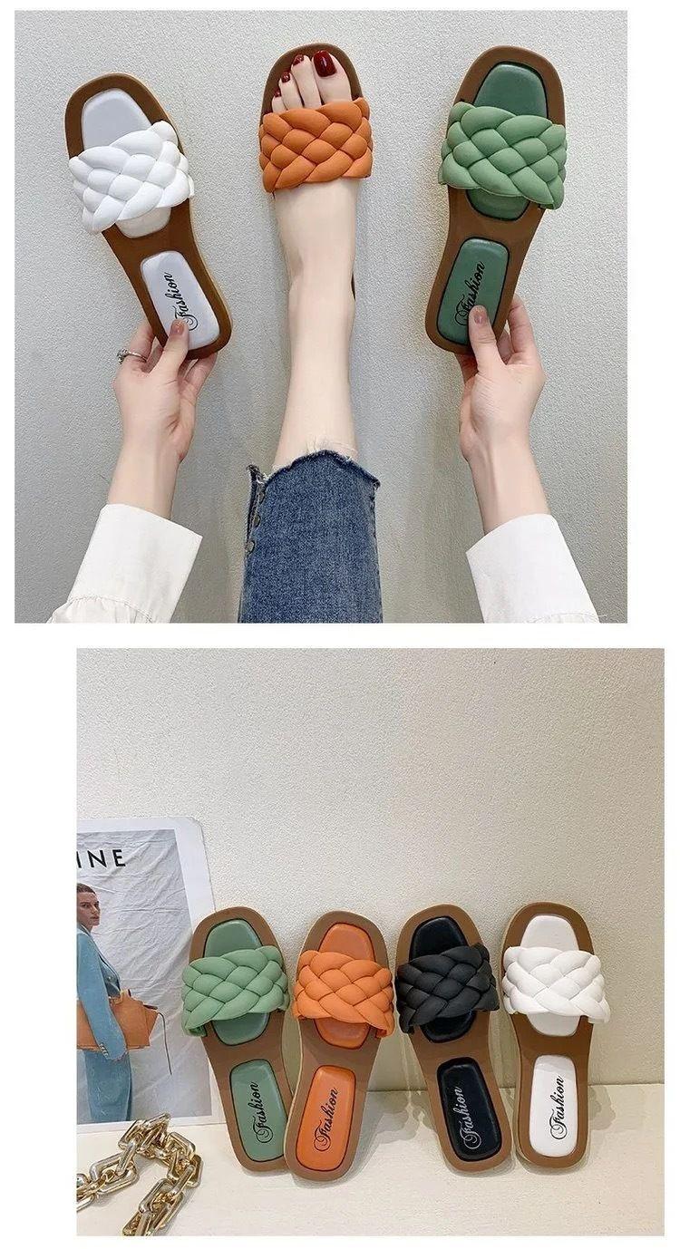 Product Introduction of Dép Đế Dày Chống Trượt, Dành Cho Nữ, Dép Quai Bệt Một Quai, Dép Dễ Phối Đồ Đi Biển Và Ngoài Trời, Hàng Mới Về Mùa Hè 2024 DéP Shoes GiàY 12