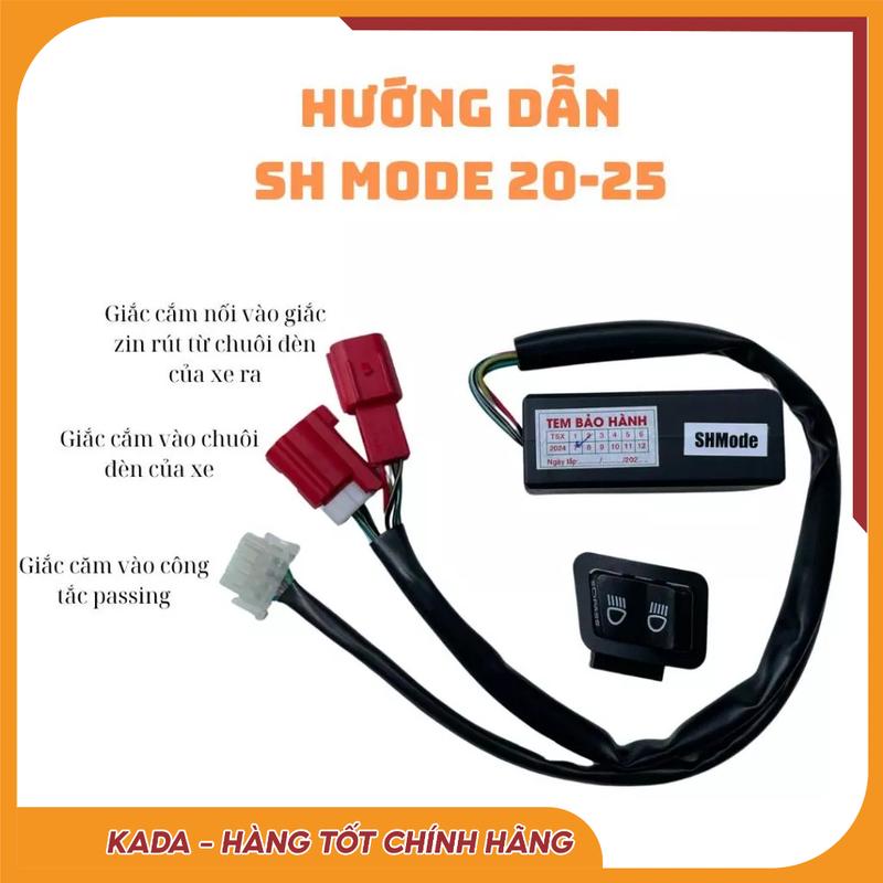 Bộ Công Tắc Tắt Đèn xe máy (mạch passing) Lead, Airblade, SH160i/125i, SHmode, Wave RSX, Future, Vario 160-125 năm 2023 160 và 125 năm 2025, WinnerX