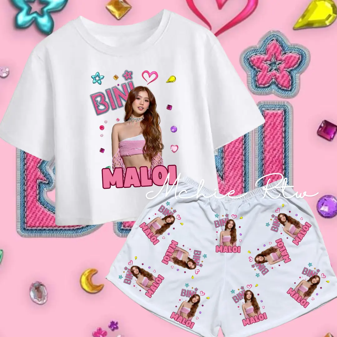 Cotton Spandex Blend Croptop Terno Sleepwear/Pambahay for Kids & Adult