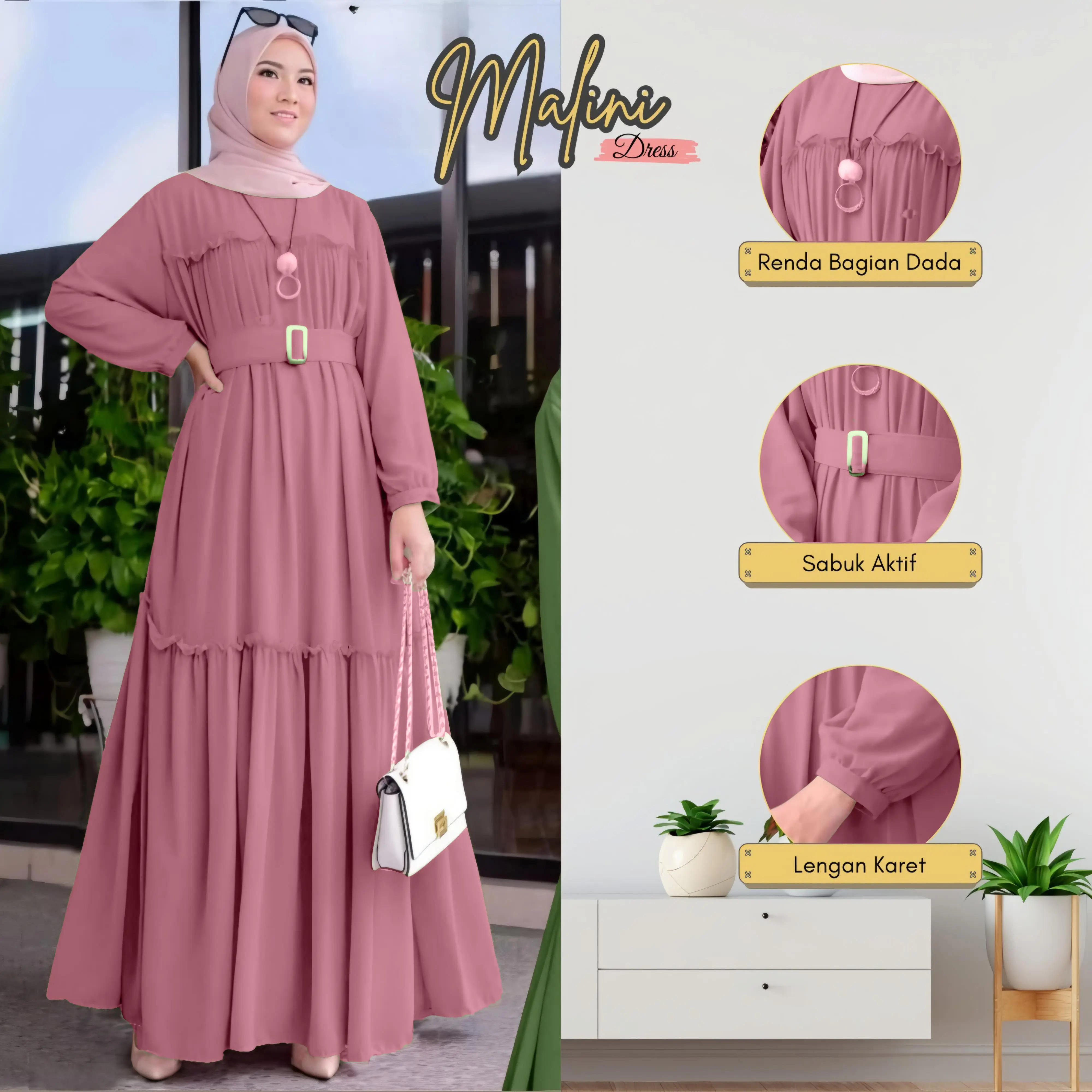 Gamis Wanita Terbaru 2025 / Pakaian Wanita Terlaris / Gamis Wanita Dewasa