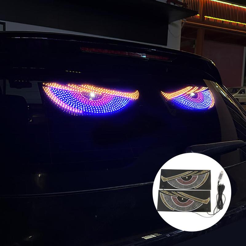 Car LED Devil Eye Decorative Light, 1 Count Car Rear Tail Light ...