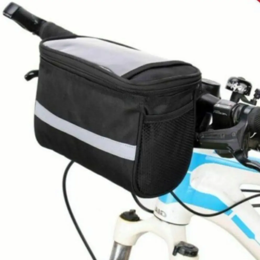Bike Bags Large Capacity Bike Bicycle Front Basket  Waterproof Tube Handlebar Canvas Bag MTB Bag Bicycle Accessories Wholesale