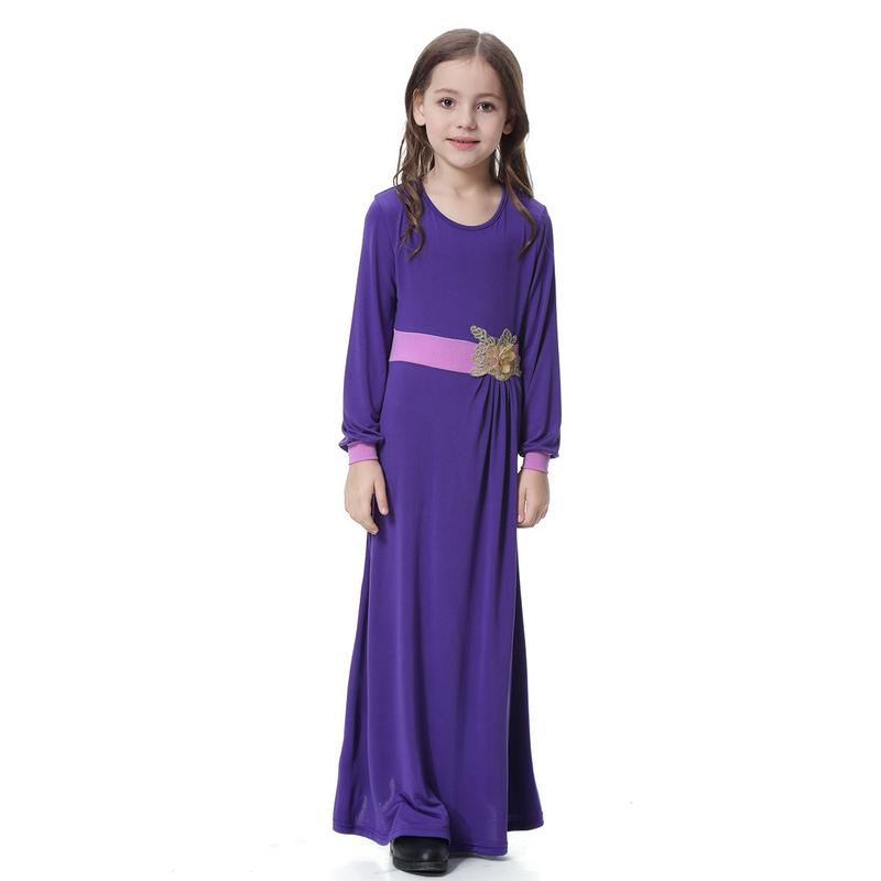 Product Introduction of 4-16 years old Muslim Girl Skirt Set Muslim Girl Long Dress Set Muslim Girl Clothing Girl Batman Skirt Set Children's Clothing South East Asia Girl Long Dress Dress 18