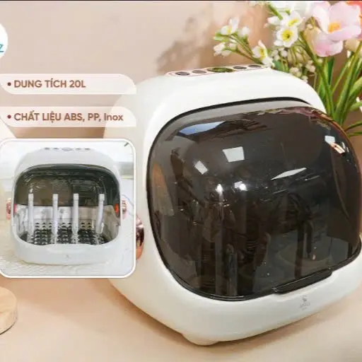 ￼[Bản Mới] Máy úp bình sữa, tiệt trùng, sấy khô tia uvc Moaz BéBé MB – 044 plus bảo hành 12 tháng 5