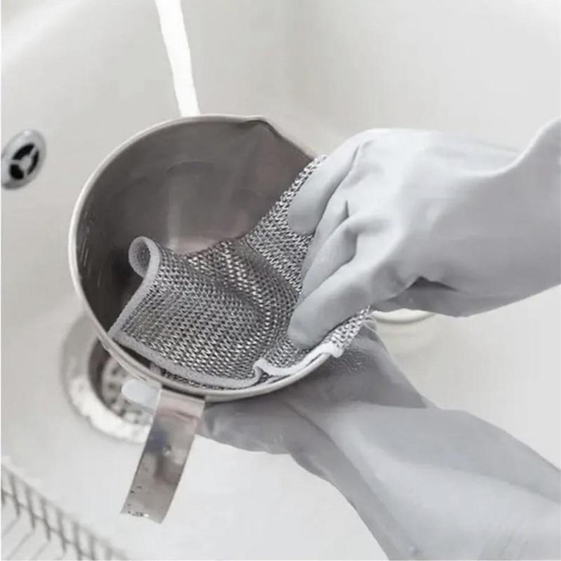 Product Introduction of Giẻ Lau Bếp Dây kim khí Không Mài Mòn - Cọ Rửa Xoong Nồi, Bồn Rửa Chén Đa Năng 60
