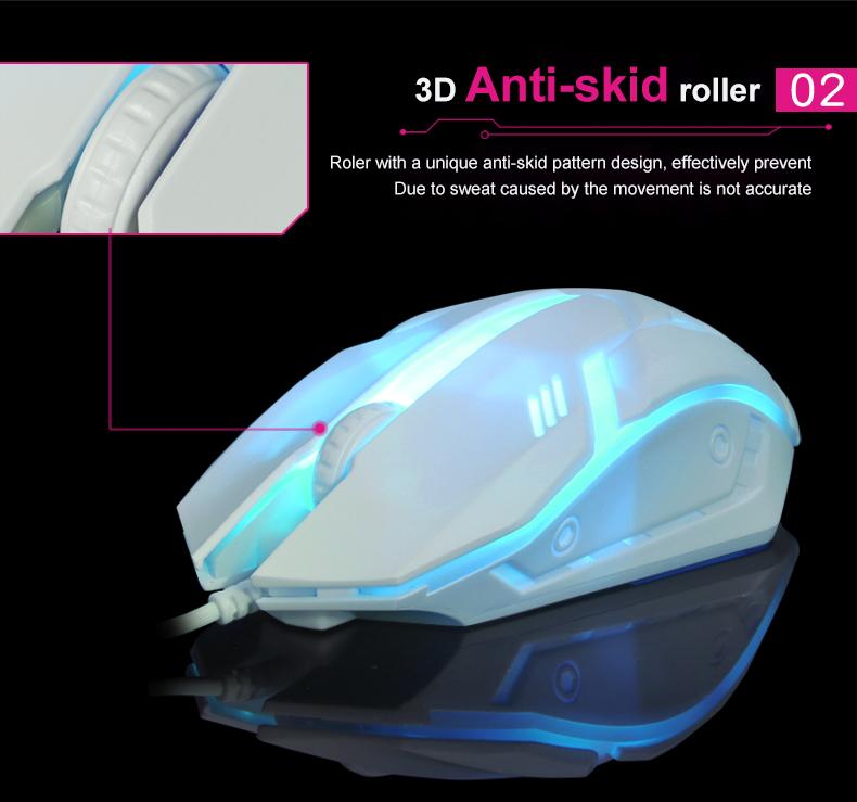 Product Introduction of Gaming S1 Sports LED Luminous Backlit Wired Mouse USB Wired For Desktop Laptop Mute Office Computer Gaming Mouse 23