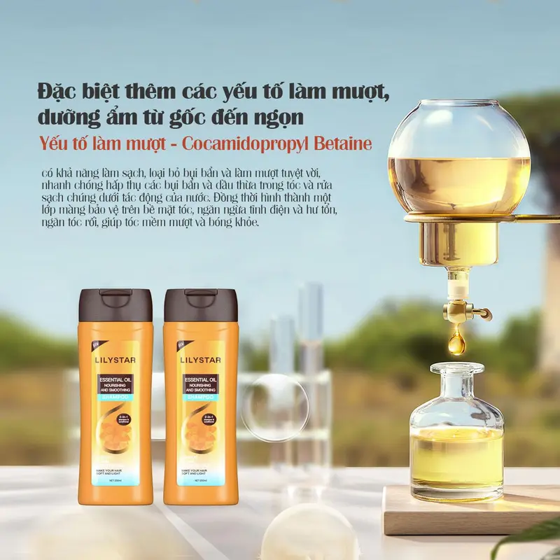 [MUA 2 TẶNG 2] Dầu Gội Xả 2 Trong 1 Lilystar - Tinh Dầu Nuôi Dưỡng Giúp Tóc Mềm Mượt (200ml) 7