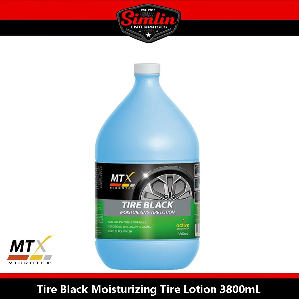 MTX Tire Black 4L w/ Conditioner - Moisturizing Tire Lotion
